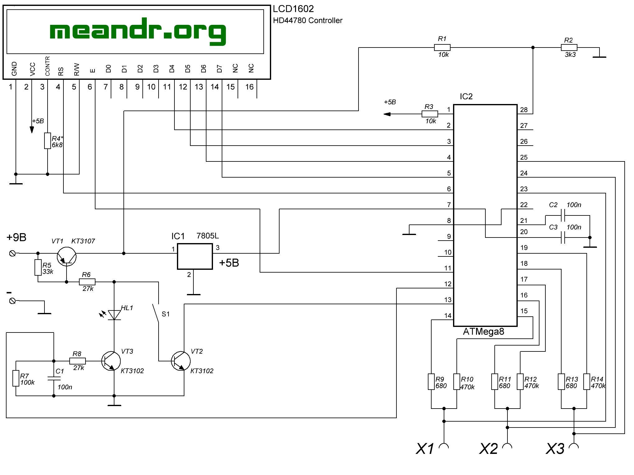 Transistor tester схема