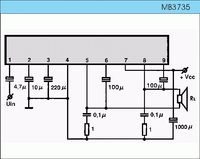 Mb3730a схема усилителя