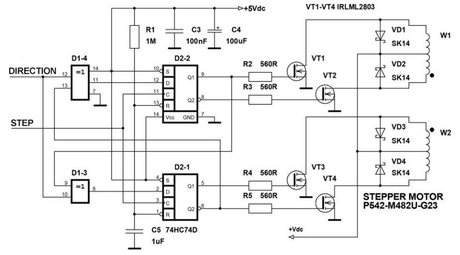Контроллер шагового схема. Контроллер шагового двигателя схема. Схема подключения контроллера шагового двигателя. Управление шаговым униполярным двигателем схема. Схема включения шагового двигателя с 6 выводами.